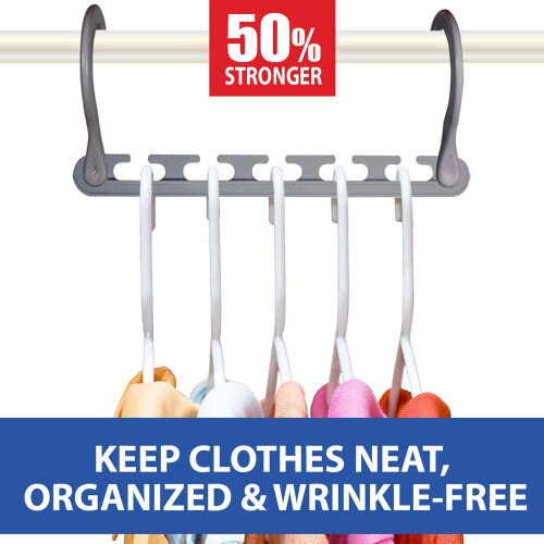 URBN Living (24) 20/24 Pcs Space Saving Clothing Hanger Organiser 2