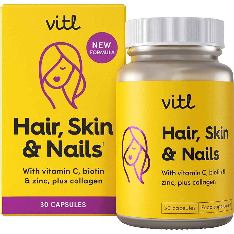 Vitl Hair, Skin & Nails Capsules 30S