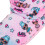 L.O.L. Surprise! Girls LOL Surprise Dolls Slipper Boots Faux Fur Lined Warm Booties House Shoes 4