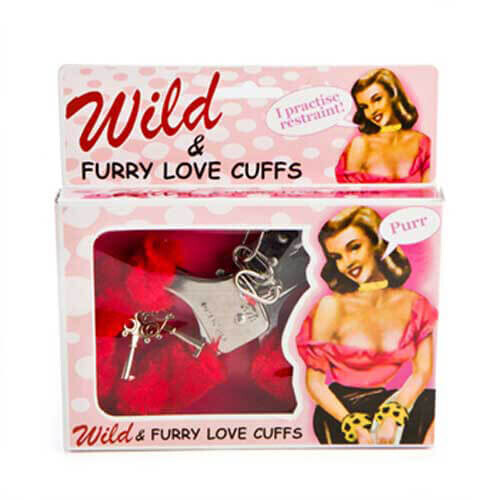 Furry Love Cuffs (Red) 2