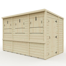 (10ft x 6ft) Everest Party Shed with Pent Roof, Door and Hatches