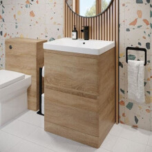 Regis Wood Free Standing Vanity Unit & Basin - 600mm