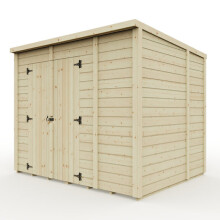 (8ft x 6ft) Storehaus Security Shed with Pent and Double Door