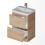 Regis Wood Free Standing Vanity Unit & Basin - 600mm 4