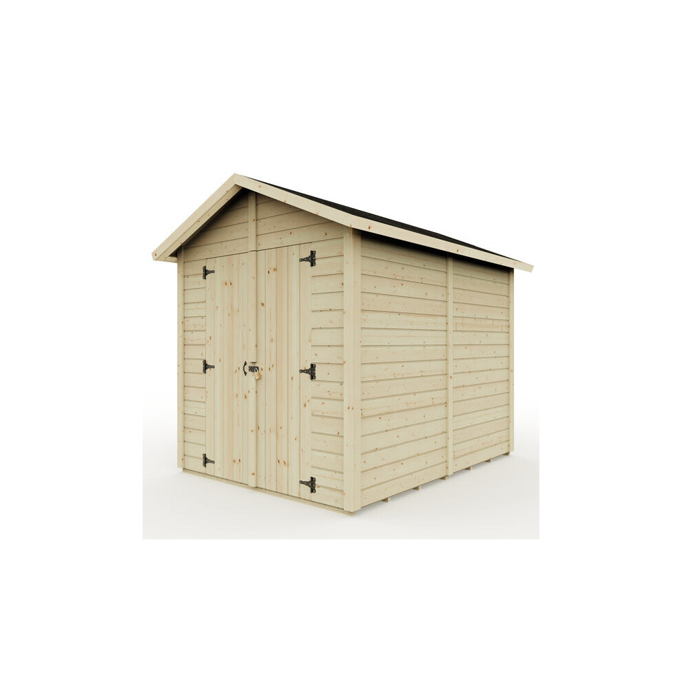 (8ft x 6ft) Everest Security Shed with Apex Roof and Double Door