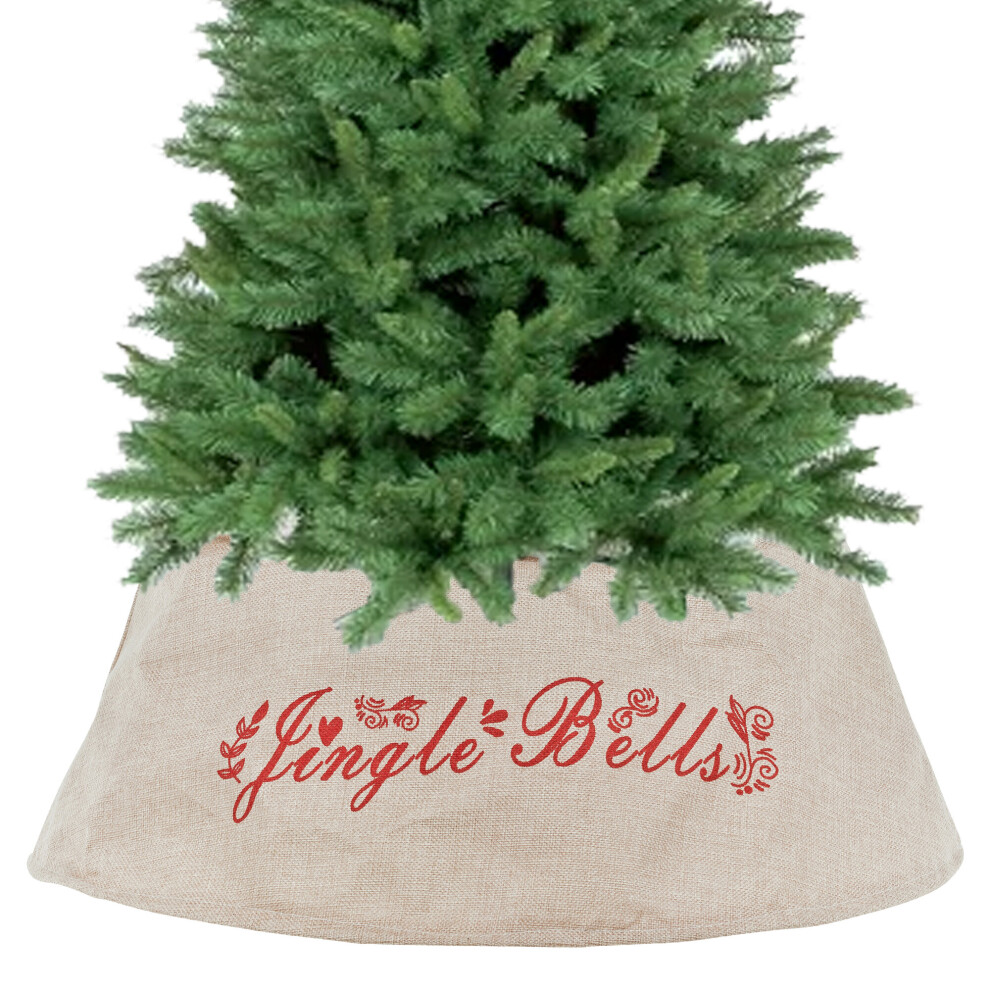 Urbn Living Elegant Design Christmas Beige Tree Skirts Xmas Festive Stand Cover