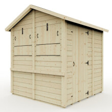 (6ft x 6ft) Everest Party Shed with Apex Roof, Door and Hatches