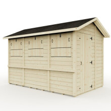 (10ft x 6ft) Everest Party Shed with Apex Roof, Door and Hatches