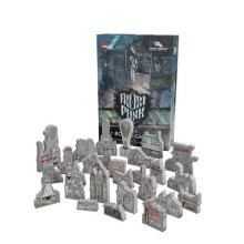 Rebel Studio Frostpunk Br?tspillet Timber City Expansion - Deluxe Wooden Building Meeples Set ?stetisk spilopgradering 16+ 1-4 spillere 120-150 m
