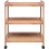 3 Tier Bamboo Kitchen Storage Trolley With Wheels Kitchen Cart 1