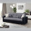 MN Furniture (3 Seater) Modern 3 or 2 Seater Storage Fabric Sofa Bed 1