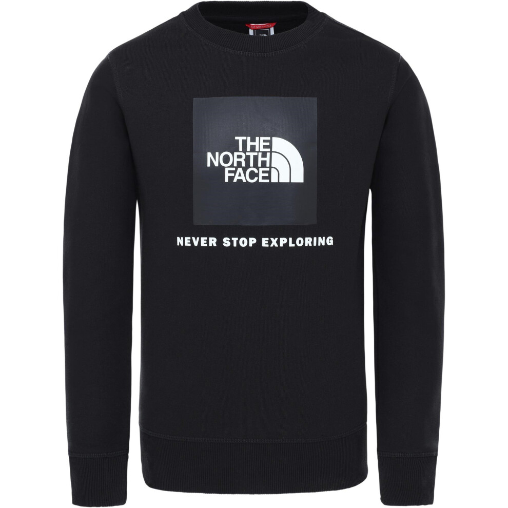 (Black, XS) The North Face Unisex Boys Girls Crew Neck Sweat