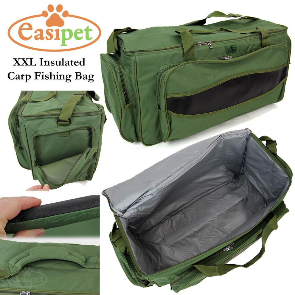 Fishing XXL Carp Coarse Tackle Bag Insulated Carryall Padded