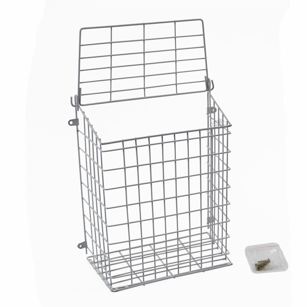 Front Door Letter Box Cage in White Medium 21690