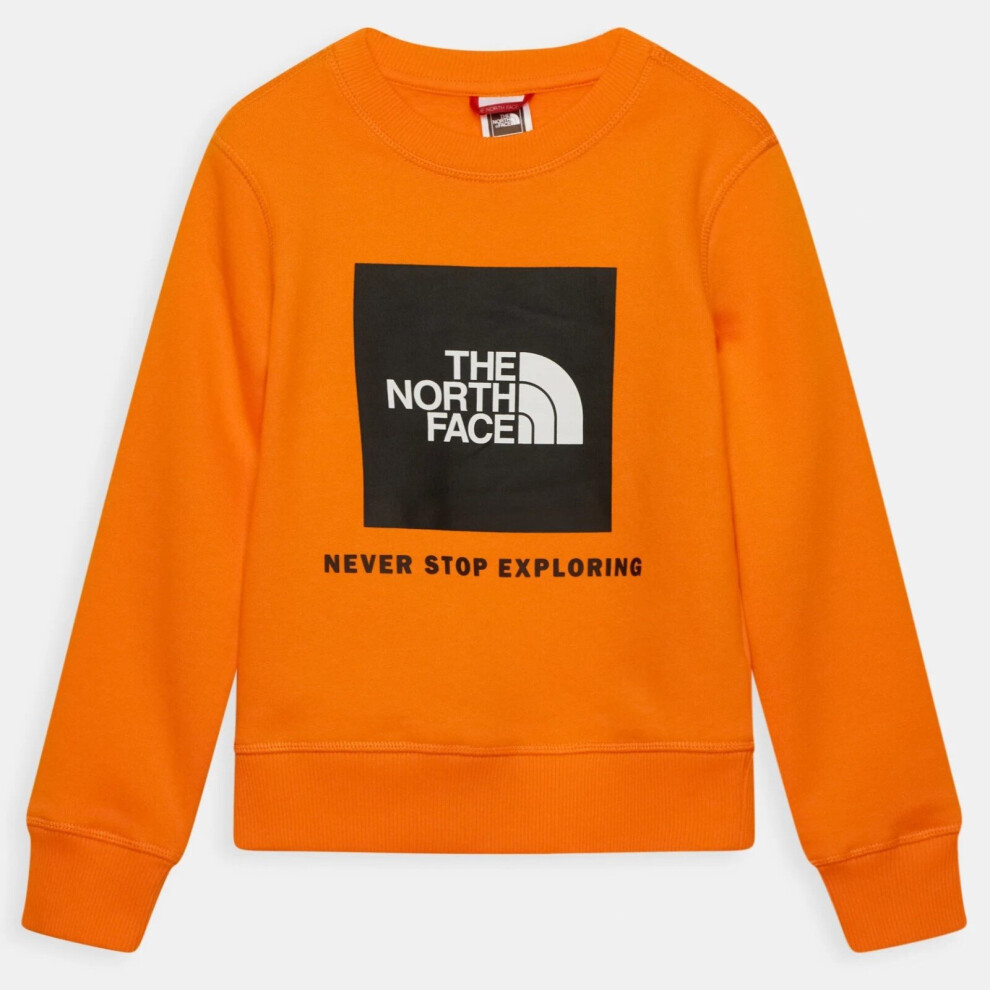 (Yellow, L) The North Face Unisex Boys Girls Crew Neck Sweat