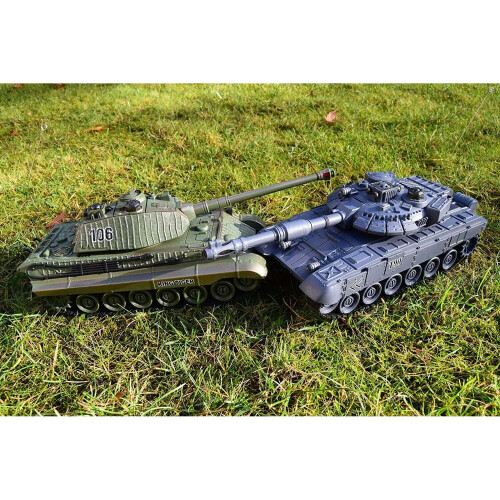 Large Interactive German RC Twin Battle Tank Radio Remote Control Tank