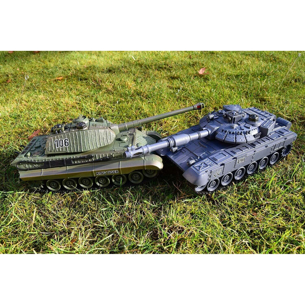 Sammar Gifts Large Interactive German Rc Twin Battle Tank Radio Remote Control Tank