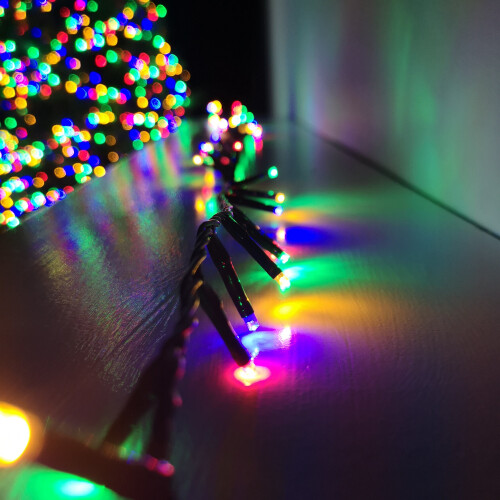 Premier 1500 LED 37.5m Premier TreeBrights Christmas Lights with TIMER in Multi Coloured