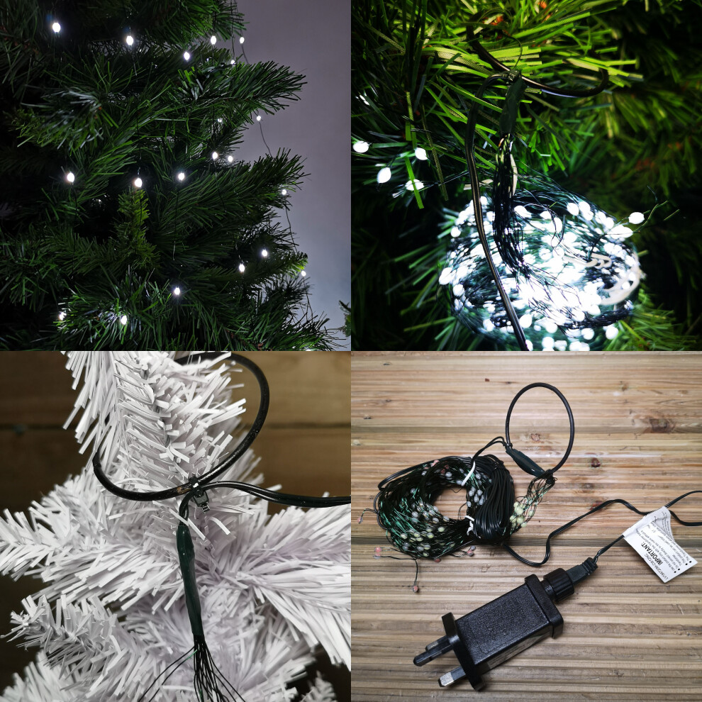 Premier Ultrabrights Waterfall Lights 200 Leds Wire [Lv184720w] White/Green
