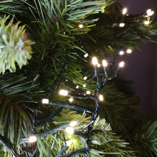 Premier 720 LED (9.3m) Premier Cluster Christmas Tree Lights with Timer - Warm White 2