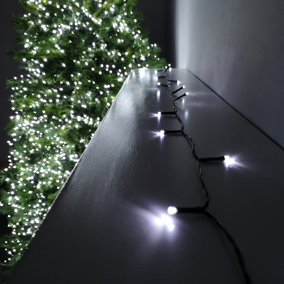 Premier 600 Led 60M Battery 8 Function Outdoor Smart Timer Lights Cool White
