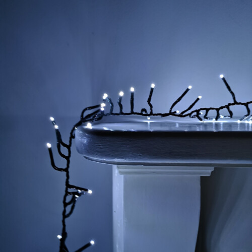 Premier 2000 LED (25m) Premier Cluster Christmas Tree Lights with Timer - Cool White 1