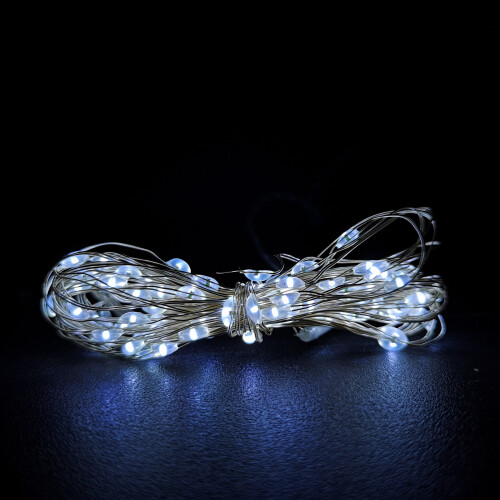 Premier Premier 200 LED Vit utomhus batteridriven Multi-Action Micro Brights