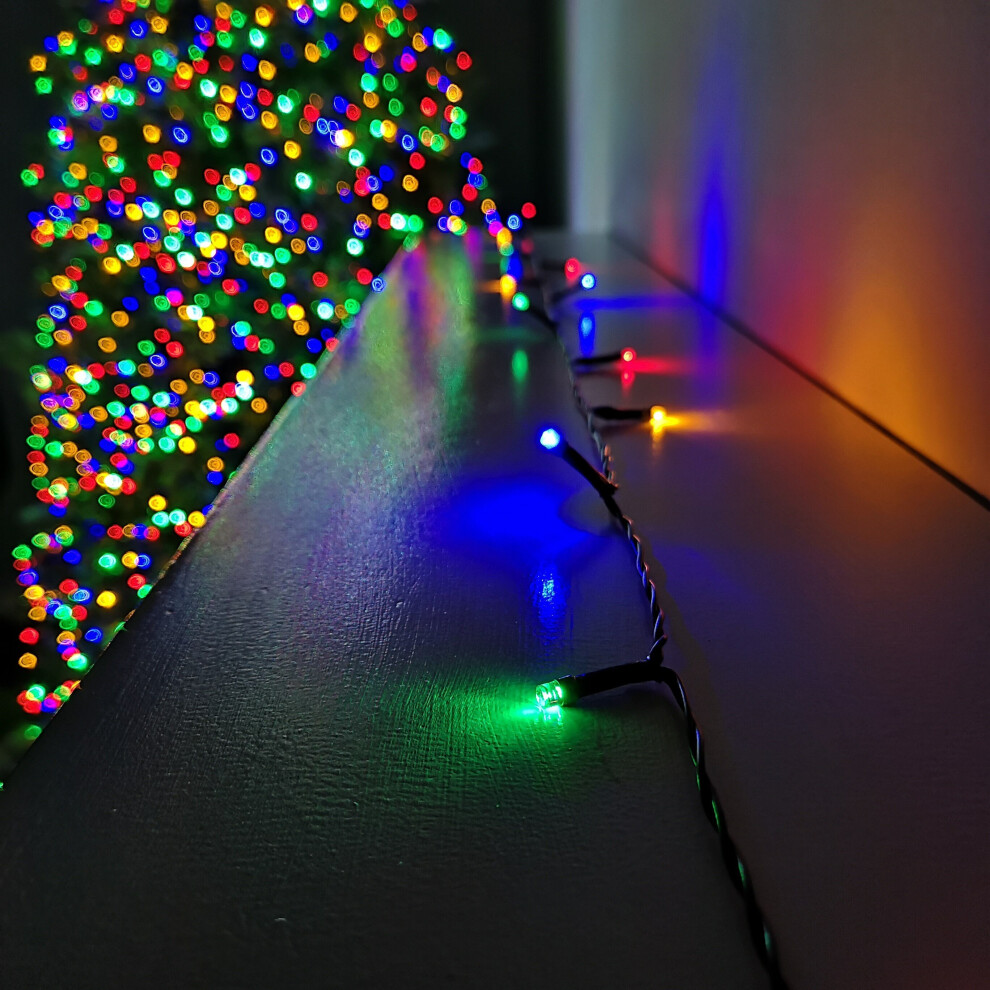 Premier 1000 Led 100M Battery 8 Function Outdoor Timer Lights In Multicoloured