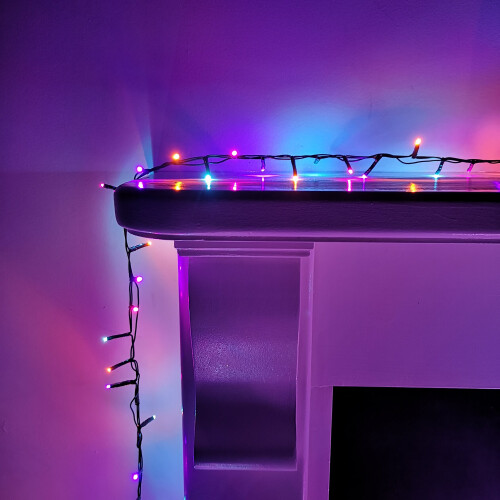 Premier 2000 LED Indoor Outdoor Christmas Multi-Action TreeBrights With Timer In Rainbow 2