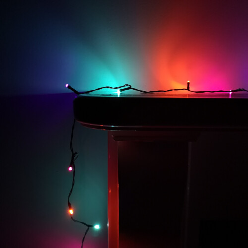 Premier Premier Christmas 24 Rainbow LED Lights 2.3m with Timer & Multi Functio 1