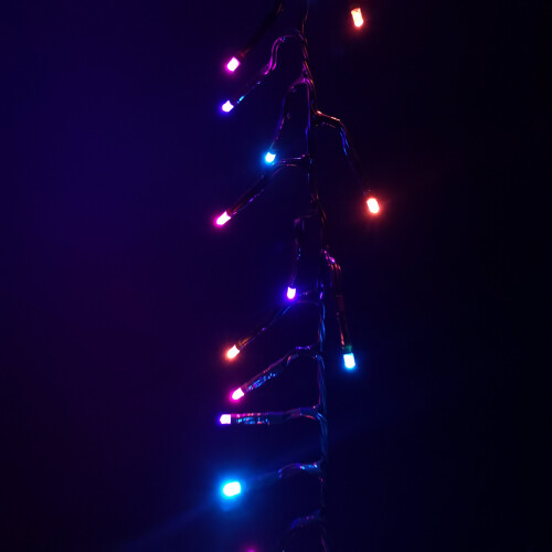 Premier 2000 LED 25m Premier Multi Action Christmas Cluster Timer Lights in Rainbow 2