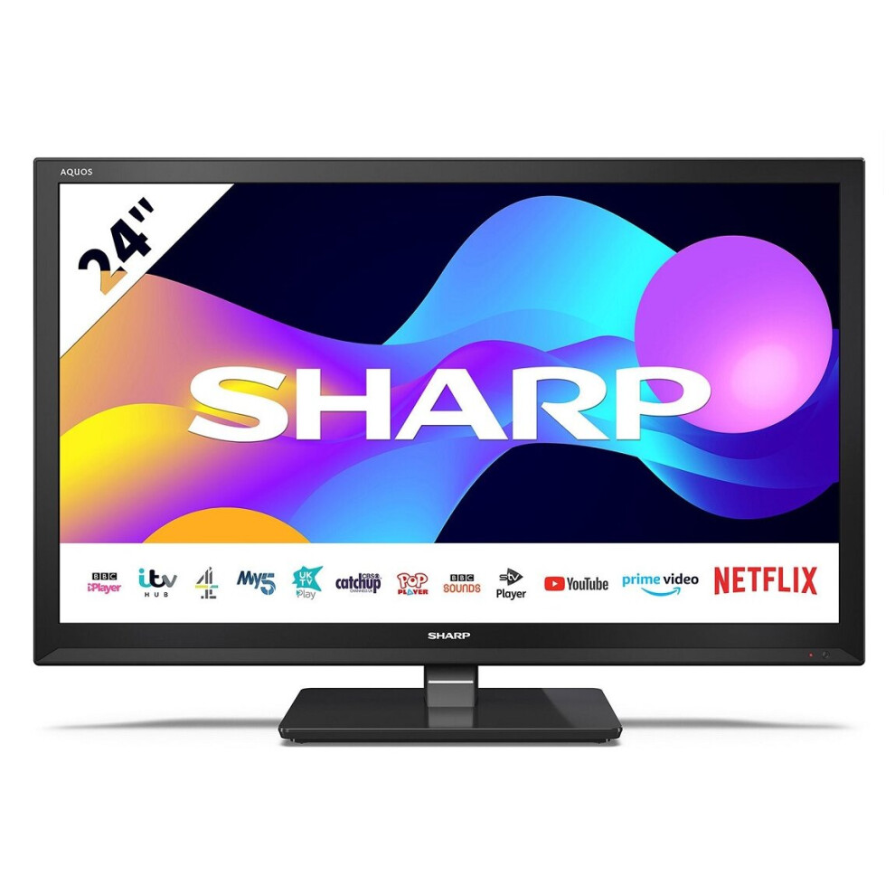 Refurbished Sharp 24EE3K 1T-C24EE3KC2FB 24" Smart HD Ready LED TV Freeview Play 