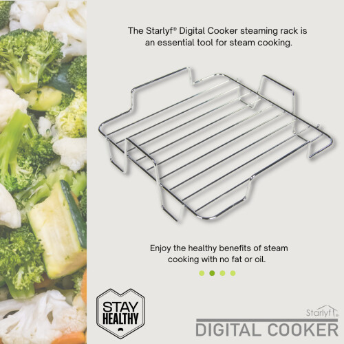 (Steaming Rack) Slow Cooker Starlyf Digital Cooker 1