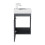 Gloss Grey Wall Mounted 400mm Slimline Vanity Unit Basin Sink Cloakroom Bathroom 5