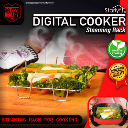 (Steaming Rack) Slow Cooker Starlyf Digital Cooker 2