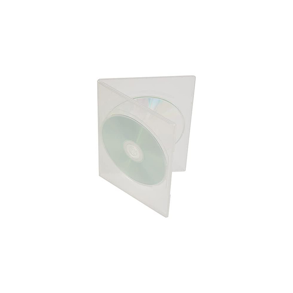25 X Viva Elite Branded Slim Double Clear Dvd Case (Face On Face) 7Mm Spine In Dragon Trading Packaging 3418416072066