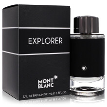Montblanc Explorer Eau de Parfum 3.4 oz - Aromatic Amber for Men with Bergamot, Pink Pepper & Sage