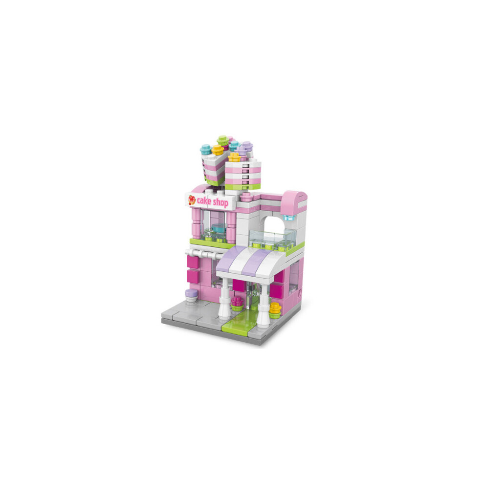 (Cake ) Street view toy model building Fit Lego