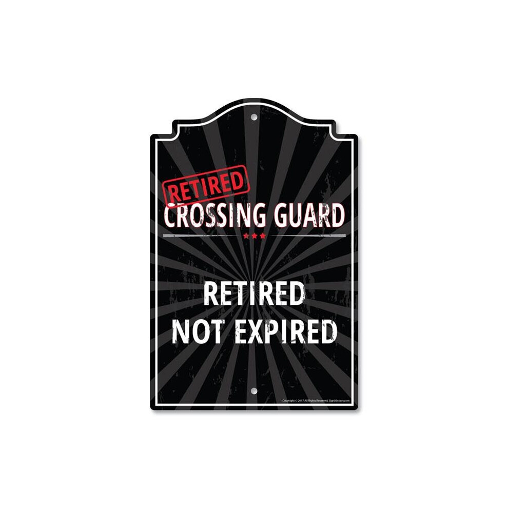 SignMission P-812-RET-Crossing-Guard 8 x 12 in. Plastic Sign - Retired Crossing Guard-image-OPC-PB2FYYW-NEW
