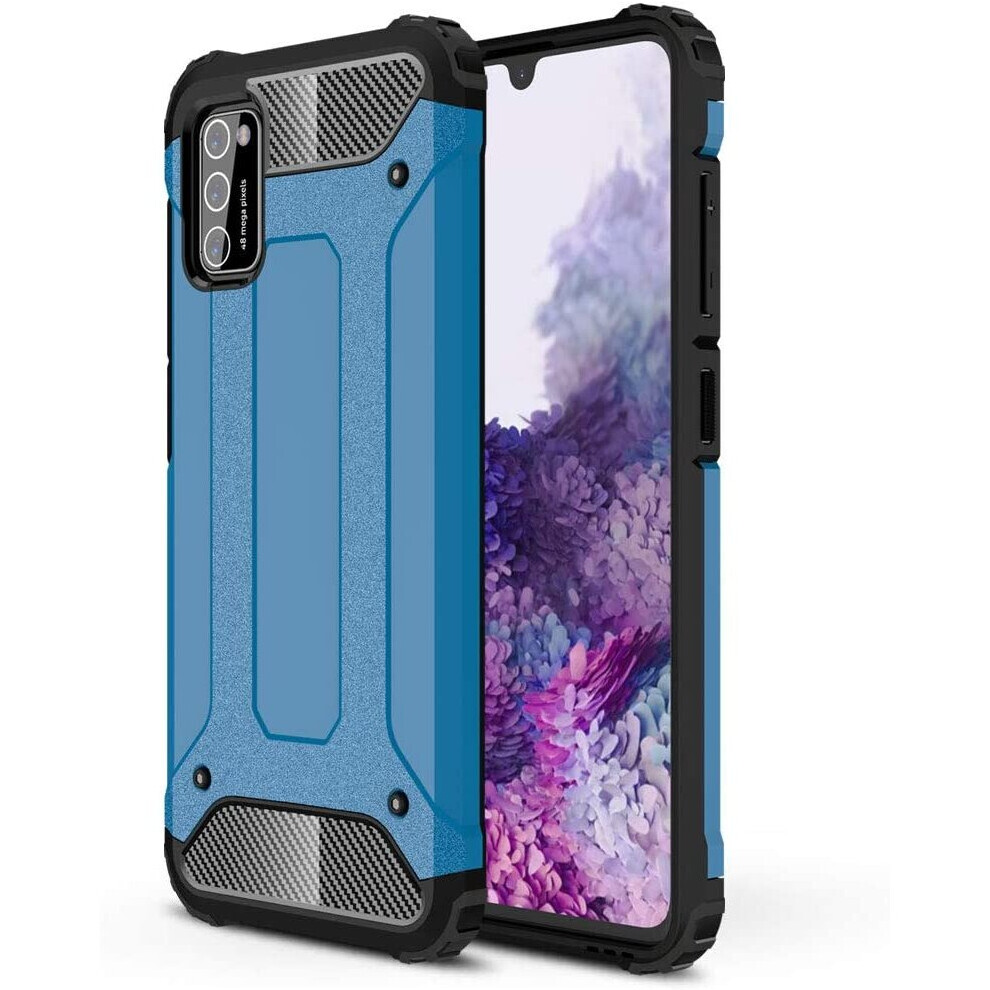 TECHGEAR Galaxy A41 Tough Armoured Case - ShockProof, Rugged, Sturdy, Heavy Duty Protective Case Cover Designed for Samsung Galaxy A41 - (Blue)