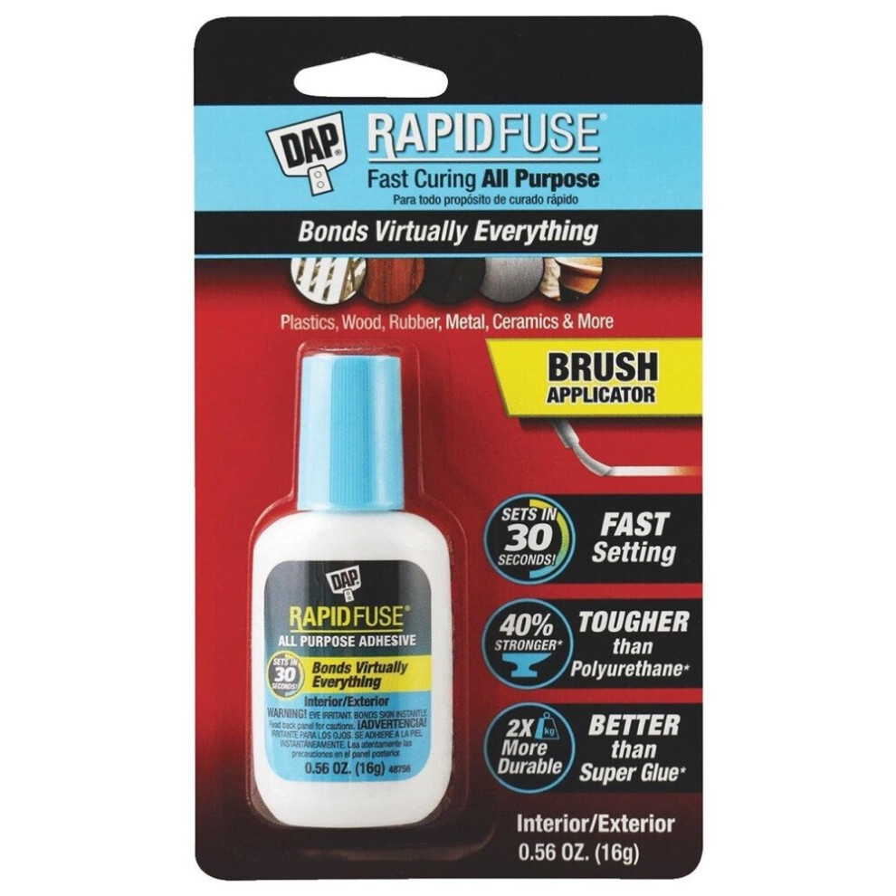 Dap Rapid Fuse Fast Curing All Purpose Adhesive (16 G) 4906994183995