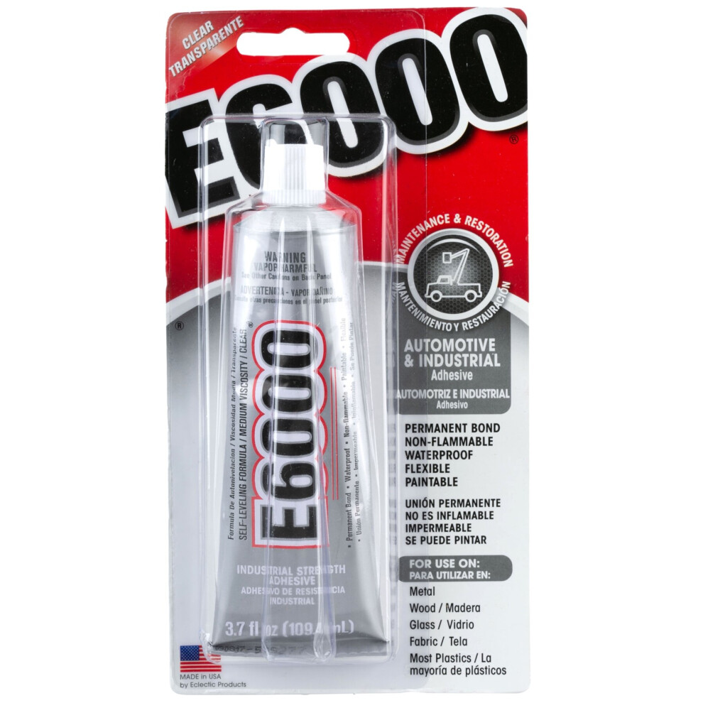 E6000 Auto And Industrial Glue (109.4 Ml) - Versatile, Strong Adhesive For Automotive Repairs, Crafts, And Household Projects 4906994184008