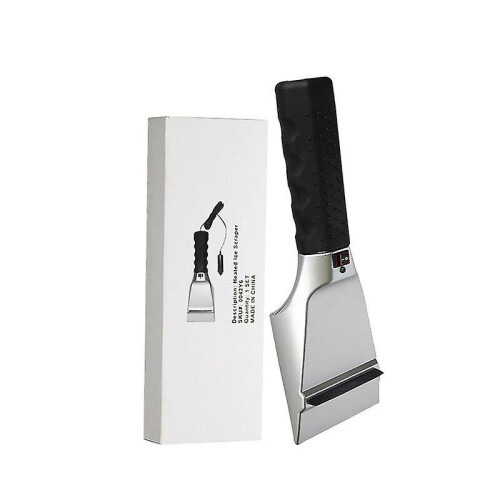 Heated Ice Scraper Winter Vehicle Car Snow Glass Windshield Cleaning Tool Scraper