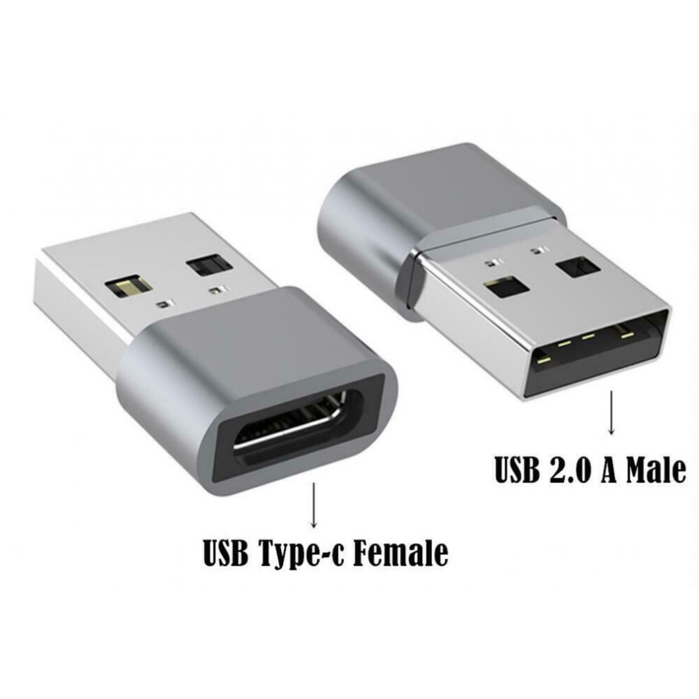 Type C Female to USB 2.0 A Male Adapter Charge Converter Connector