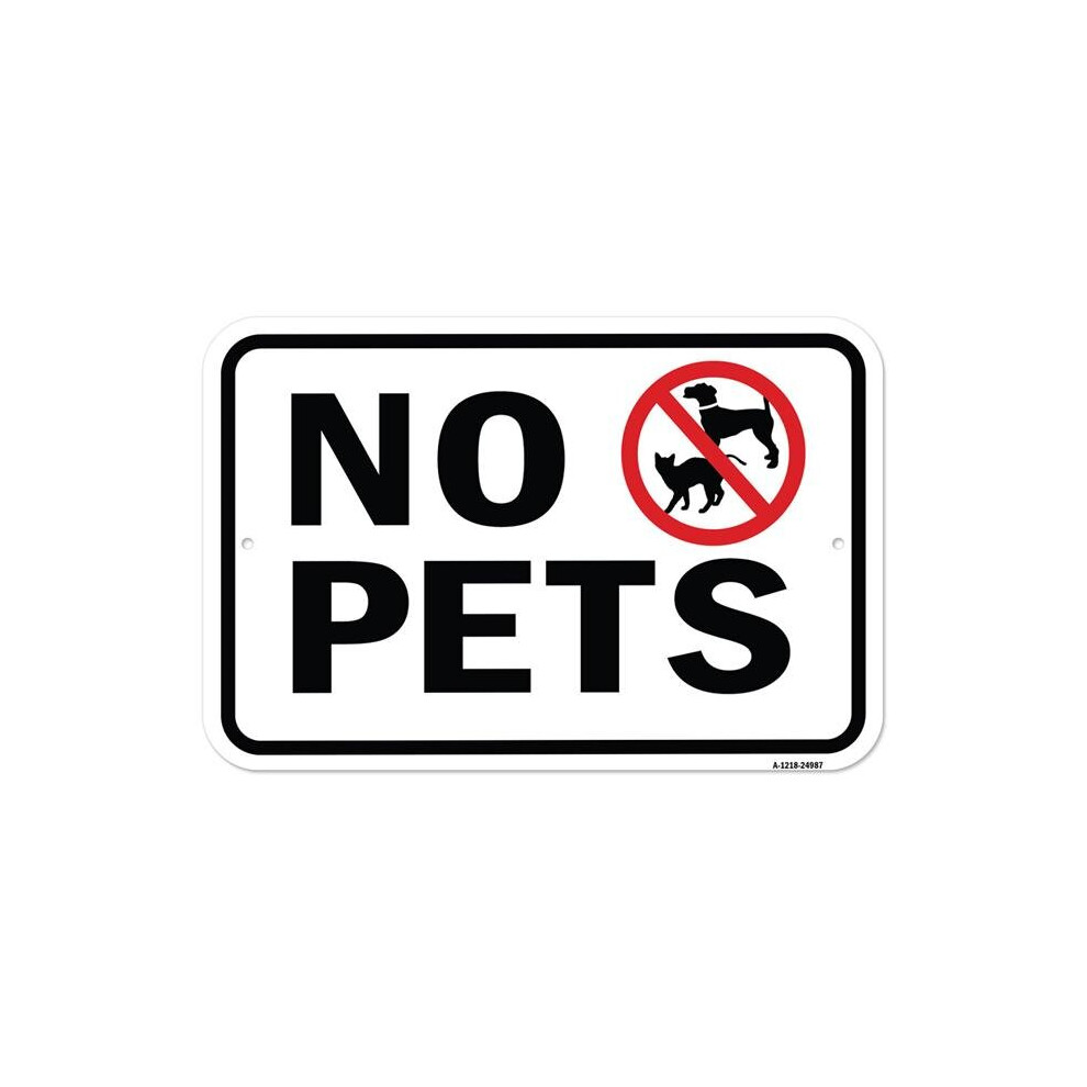 SignMission A-1218-24987 12 x 18 in. Aluminum Sign - No Pets-image-OPC-PB2FTJY-NEW