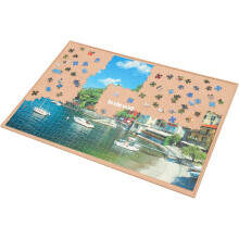 LAVIEVERT Wooden Jigsaw Puzzle Board Puzzle Storage Puzzle Saver with Non-Slip Surface for Up to 1000 Pieces