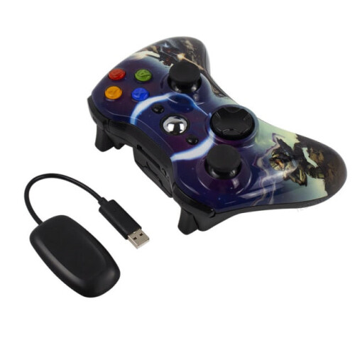 (Wireless Warcraft) 2.4G Wireless Gamepad For Xbox 360 Console Controller Receiver Controle 2