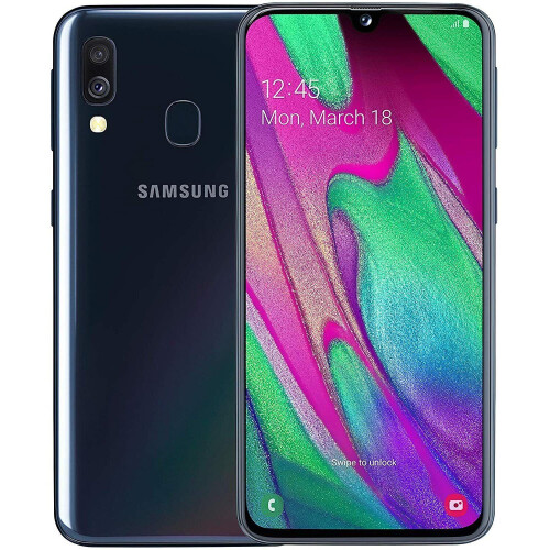 Samsung Samsung Galaxy A40 64GB 4GB Ram Black Dual SIM Smartphone