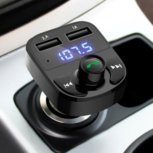 Budi USB 3.0 Car Charger Adapter Wireless Bluetooth FM Transmitter MP3 Player 1
