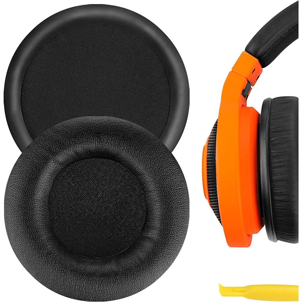 Geekria Quickfit Protein Leather Replacement Ear Pads For Razer Kraken Mobile Headphones Earpads, Headset Ear Cushion Repair Parts (Black) Black 638170759970